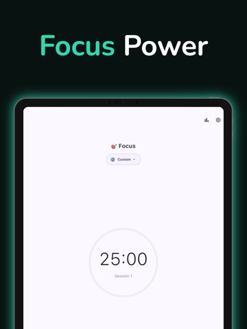Focus Timer & Task Manager iPad screenshot