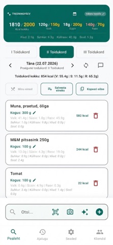 LogiToit: Baltic food logger Screenshot 5 of 10