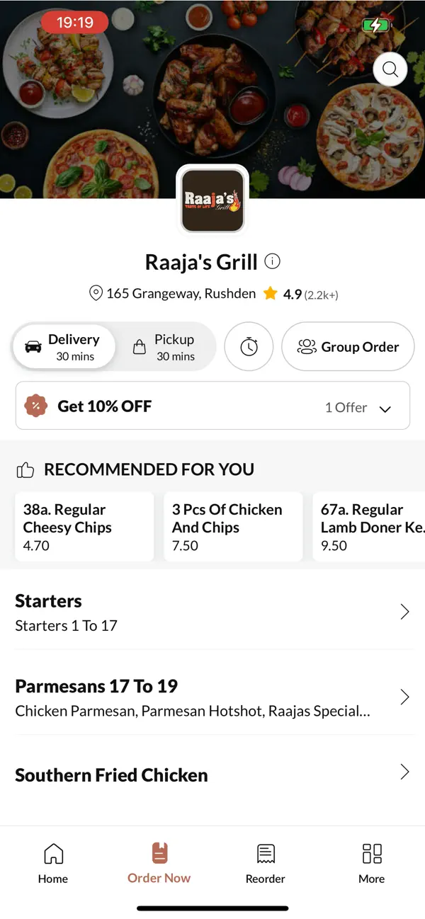 Screenshot #3 pour Raaja's Grill.