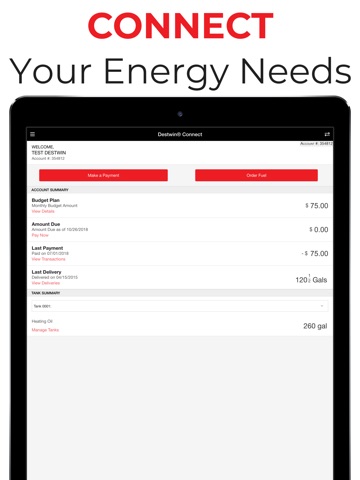 VEO Energy Systems iPad screenshot
