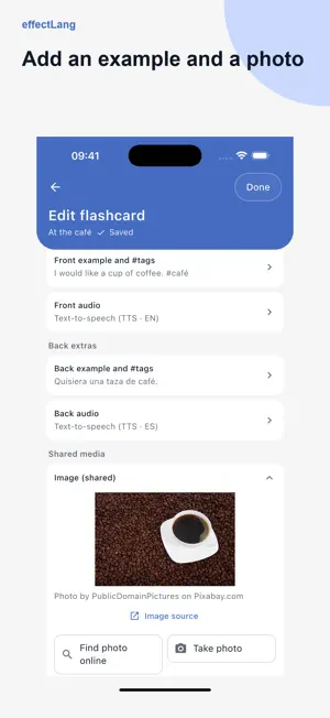 effectLang: Flashcards screenshot 4