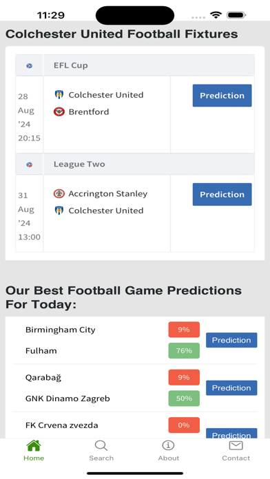 Soccer Predictions Today Screenshot