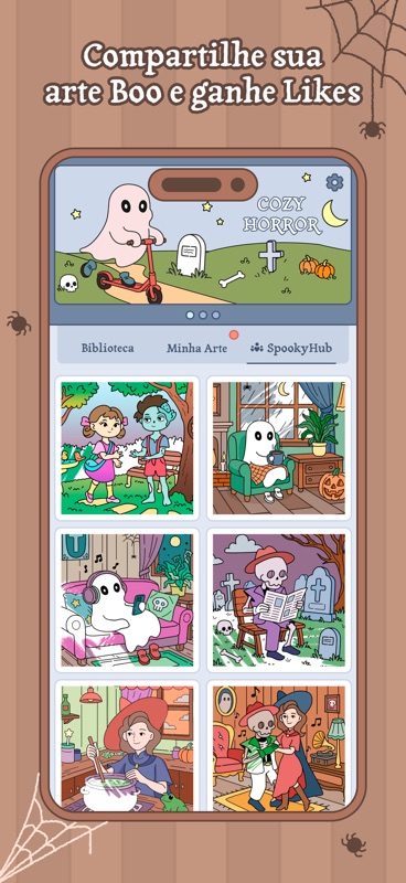 Boo Coloring Book: Cozy Horror screenshot 6