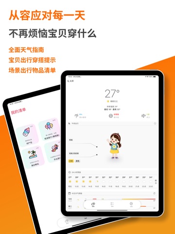 妈妈的口袋-宝贝出行穿着指南 iPad screenshot 1