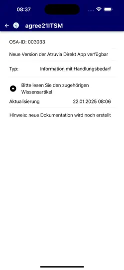 Screenshot von Atruvia Direkt auf dem iPhone 4