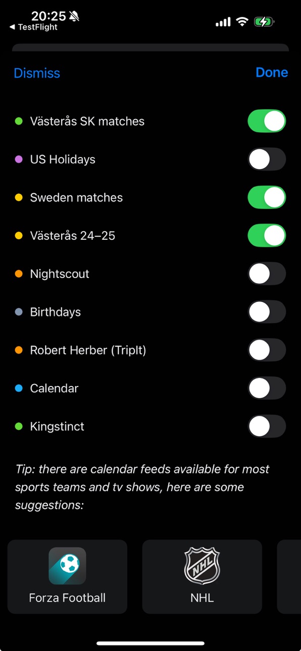 iPhone screenshot