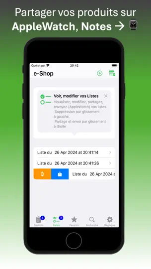 Capture d'écran de E-Shop sur iPhone 3