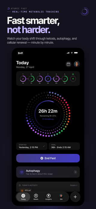 Atomic Fast: Fasting & Diet Screenshot 1 of 10