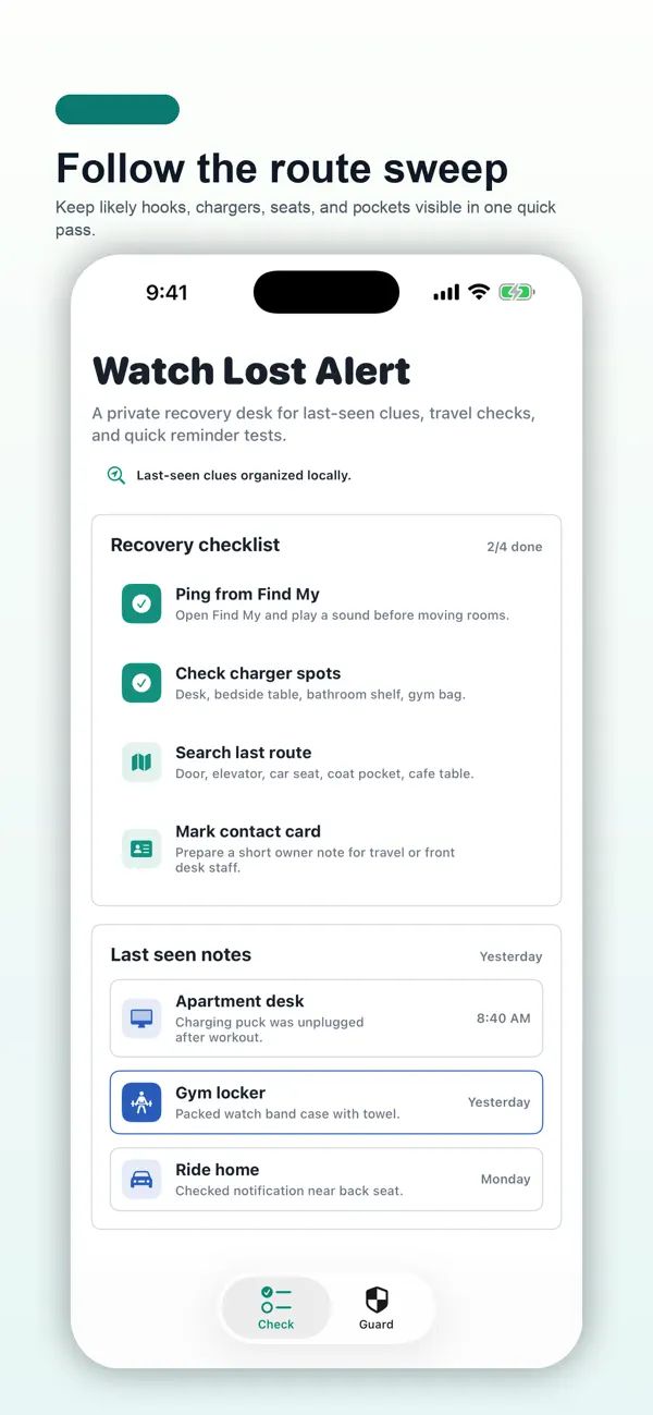 Screenshot #2 pour Watch Lost Alert