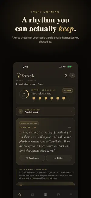 Shepardly - AI Christian Coach screenshot 1