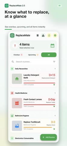 ReplaceMate – Item Tracker Screenshot 1 of 5