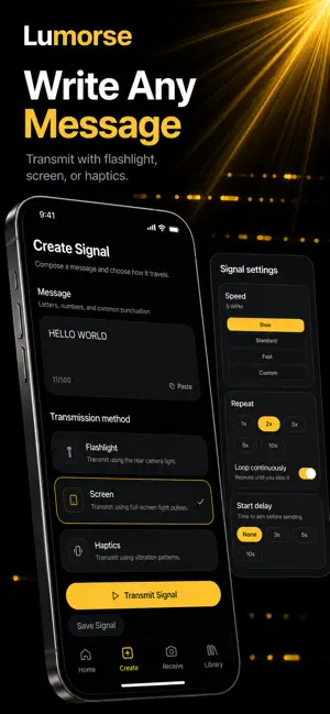 Lumorse: Morse Code & Light screenshot 3