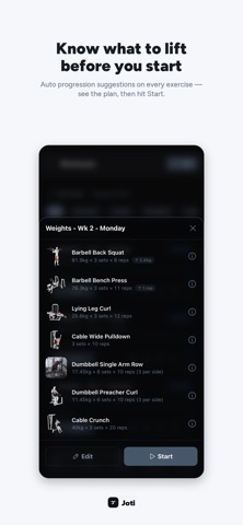 Joti - Workout tracker Screenshot 2 of 8
