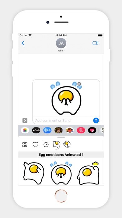 Screenshot #3 pour Egg Emoticons Animated