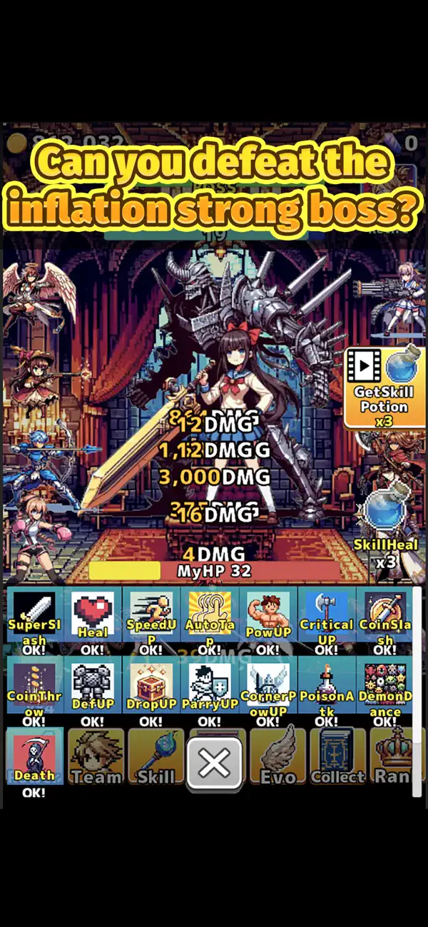 Hack and slash clicker Hack screenshot 3 - game app interface