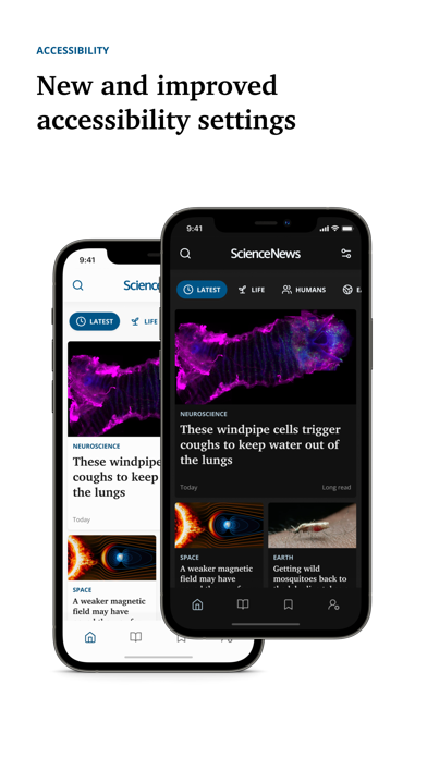 Science News Magazine Screenshot