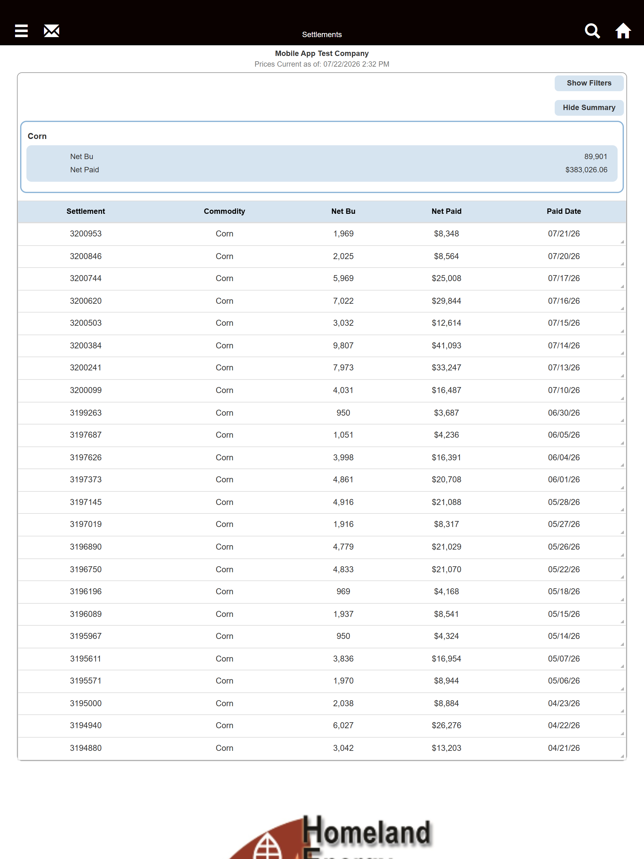 Homeland Energy Solutions screenshot 13