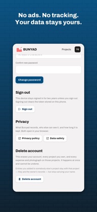 Bunyad — Construction Expenses screenshot 5