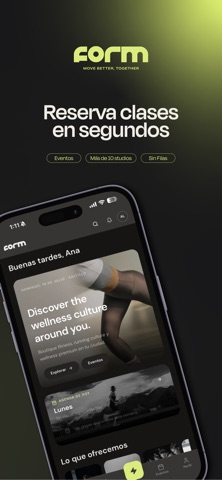 FORM Wellness iPhone screenshot