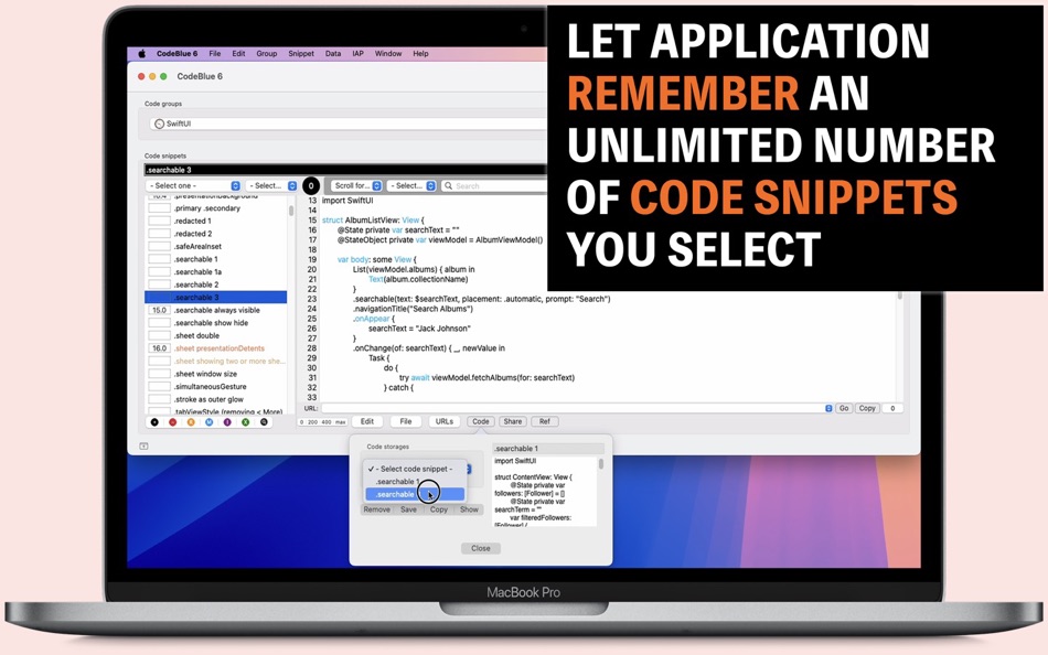 #9. CodeBlue 6 (macOS) بواسطة: Tomoyuki Okawa