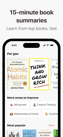 Wisely: Books in 15 Minutes iPhone screenshot