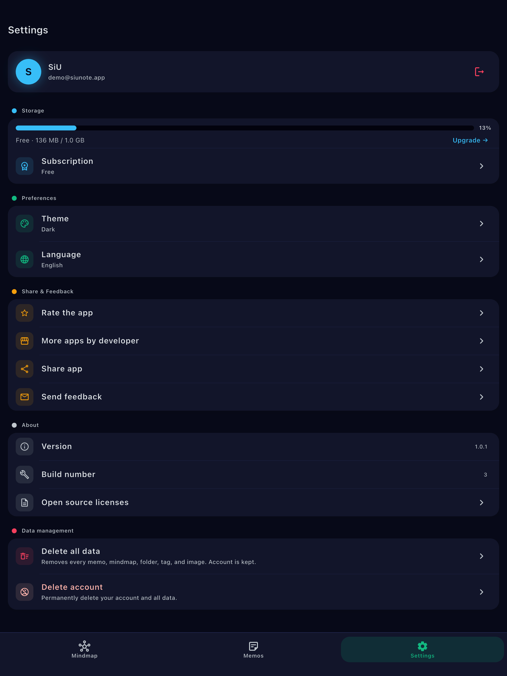SiUNote - Mindmap & Memo screenshot 10