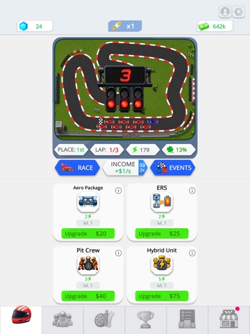 Race Hero: Idle Car Tycoon iPad screenshot