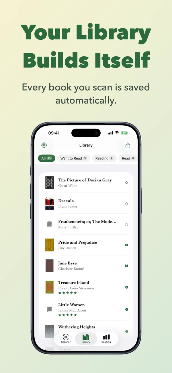 Screenshot #1 pour ISBN Book Scanner & Library