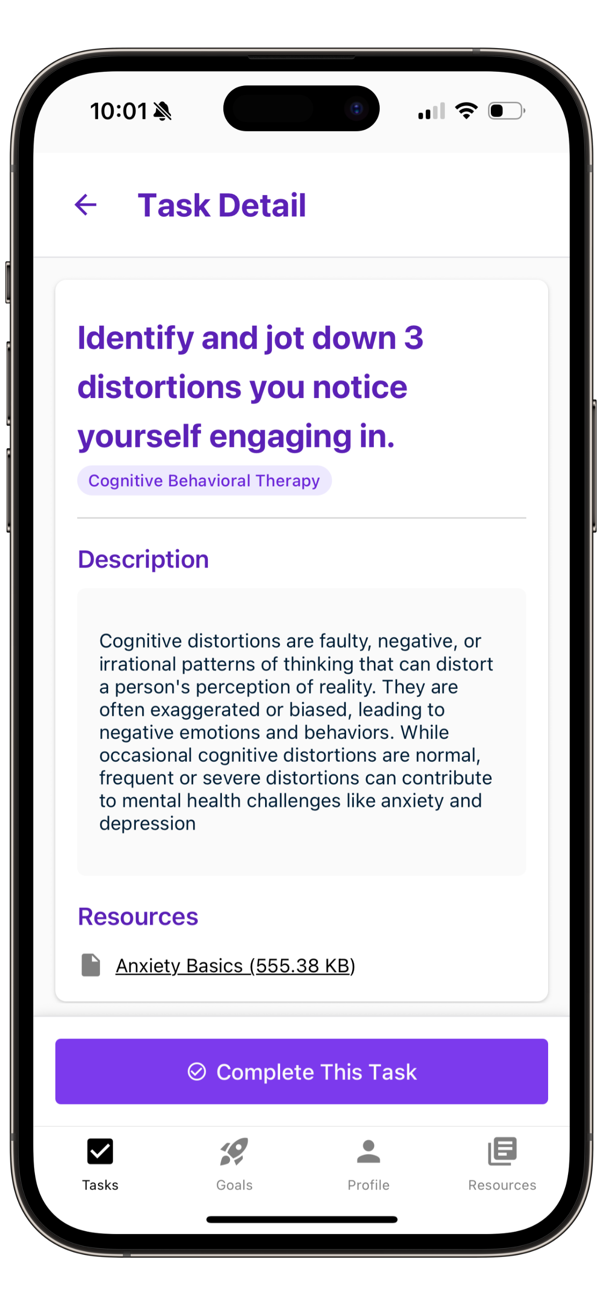 TherapyTasks screenshot 2