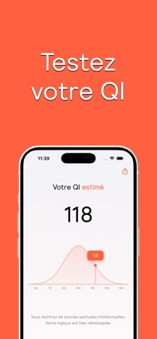 The IQ test screenshot