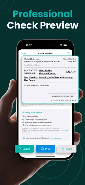 Check Writer: QuickCheck screenshot 2