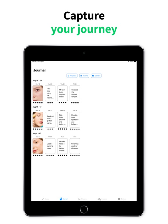 Skincare Routine Planner iPad screenshot 3 - Health & Fitness app