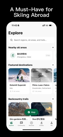 WhiteSlope – Global Ski Maps Screenshot 1 of 9