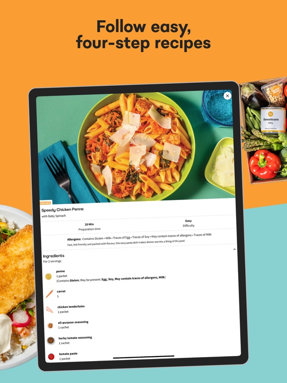 EveryPlate: Cooking Simplified iPad screenshot 6 - Food & Drink app