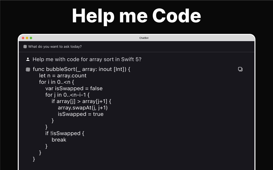 #6. Chatbot: Ask AI Chat Bot (macOS) Podle: Tuqeer Ahmad