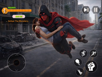 Awesome Flying Swing Hero Sim iPad screenshot