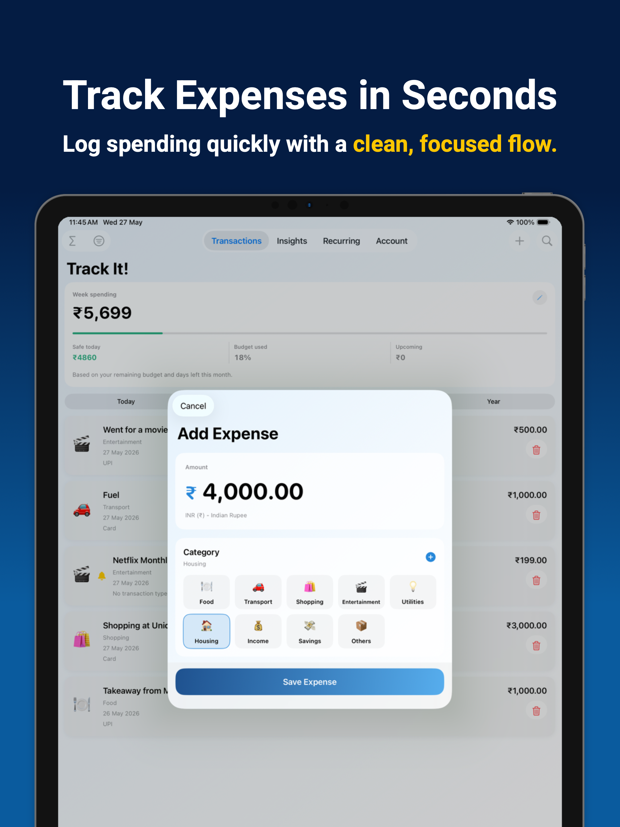 Track It: Expense Tracker screenshot 7