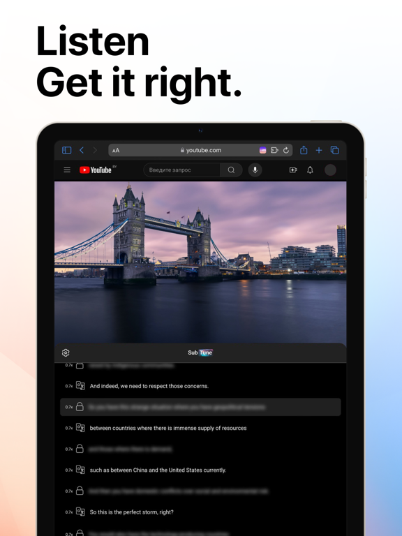 Screenshot #5 pour SubTune: Language Learning
