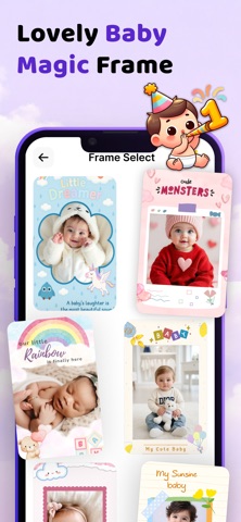 Baby Photo Editor Month Frame screenshot