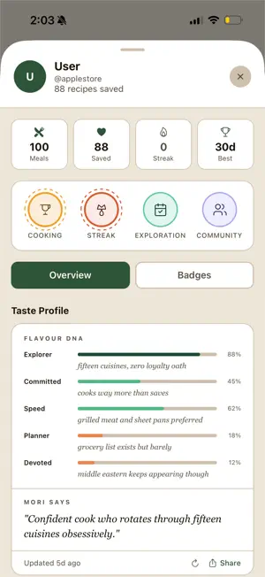 Mori - Recipe Discovery screenshot 2