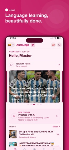 Learn Malayalam - AuraLingo iPhone screenshot