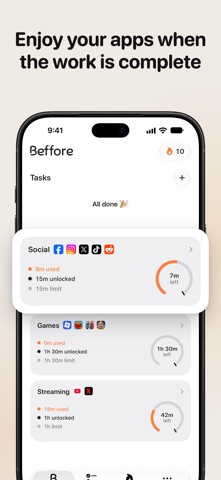 Beffore: To-Do & Screen Time Screenshot 4 of 7