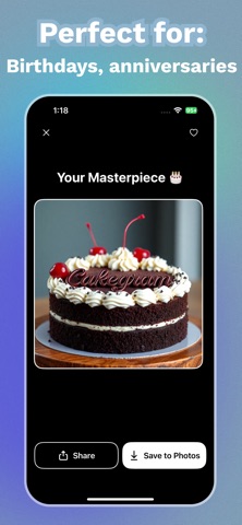 AI Cake Generator - Cakegram Screenshot 4 of 4