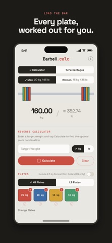 Barbell.calc Screenshot 1 of 5