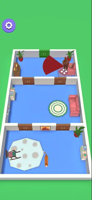 Cute Cat Sneak & Run Game 3D screenshot 1