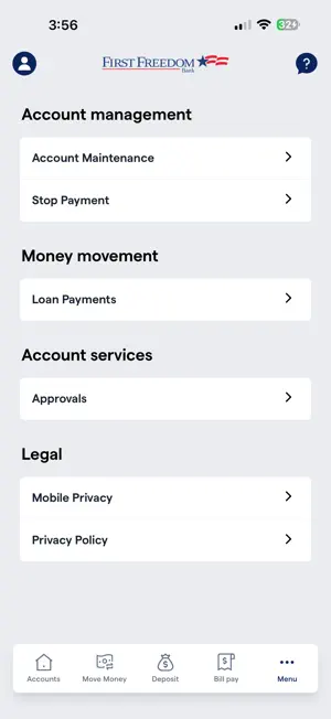 First Freedom Mobile Banking screenshot 4