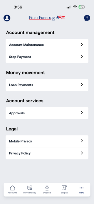 First Freedom Mobile Banking Screenshot 4 of 4