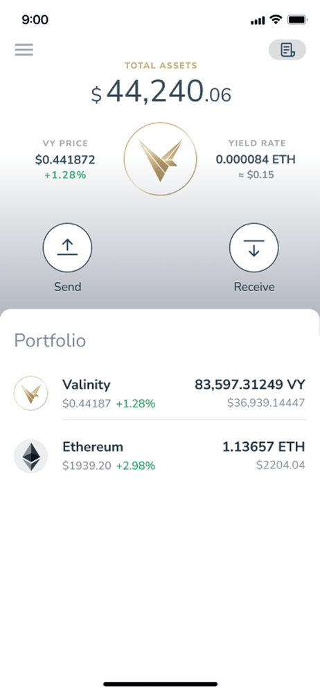 Valinity screenshot 1