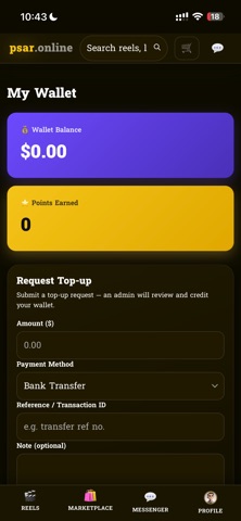 Psar Online Marketplace iPhone screenshot
