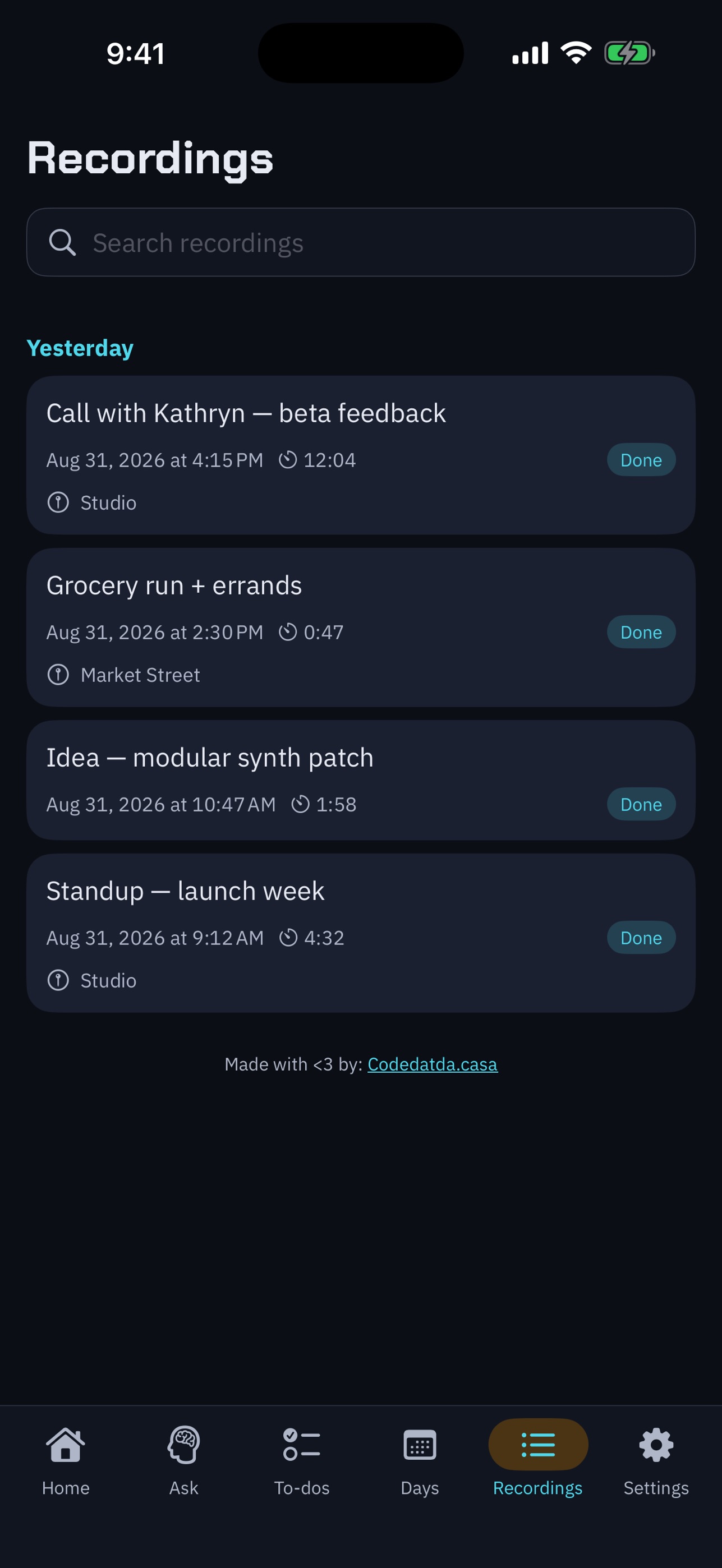 Screenshot 2 of SID3KICK - Your Second Brain